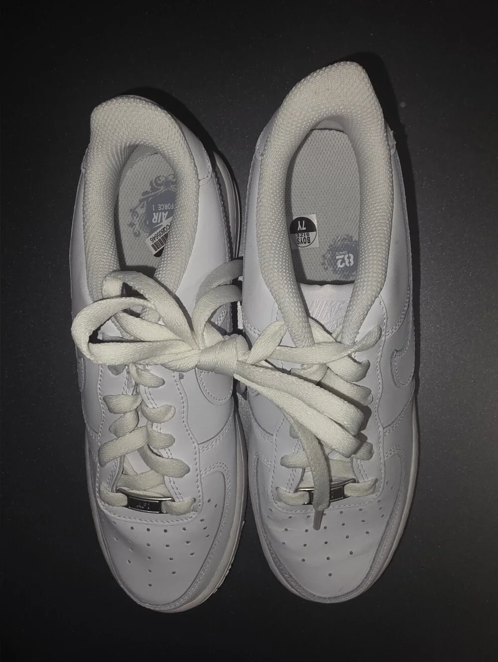 Brand New Nike Air Force 1 Sixe 7Y White Low Top Sneakers No Box